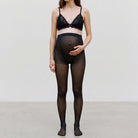 Mamalicious MLsabine 50 Denier 2-pak graviditetsstrømpebukser, sort - 20011062 - Black/black - Black/black