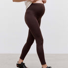Mamalicious MLtia Jeanne graviditetsleggings, brun - 20011082 - Java - Java