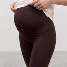 Mamalicious MLtia Jeanne graviditetsleggings, brun - 20011082 - Java - Java