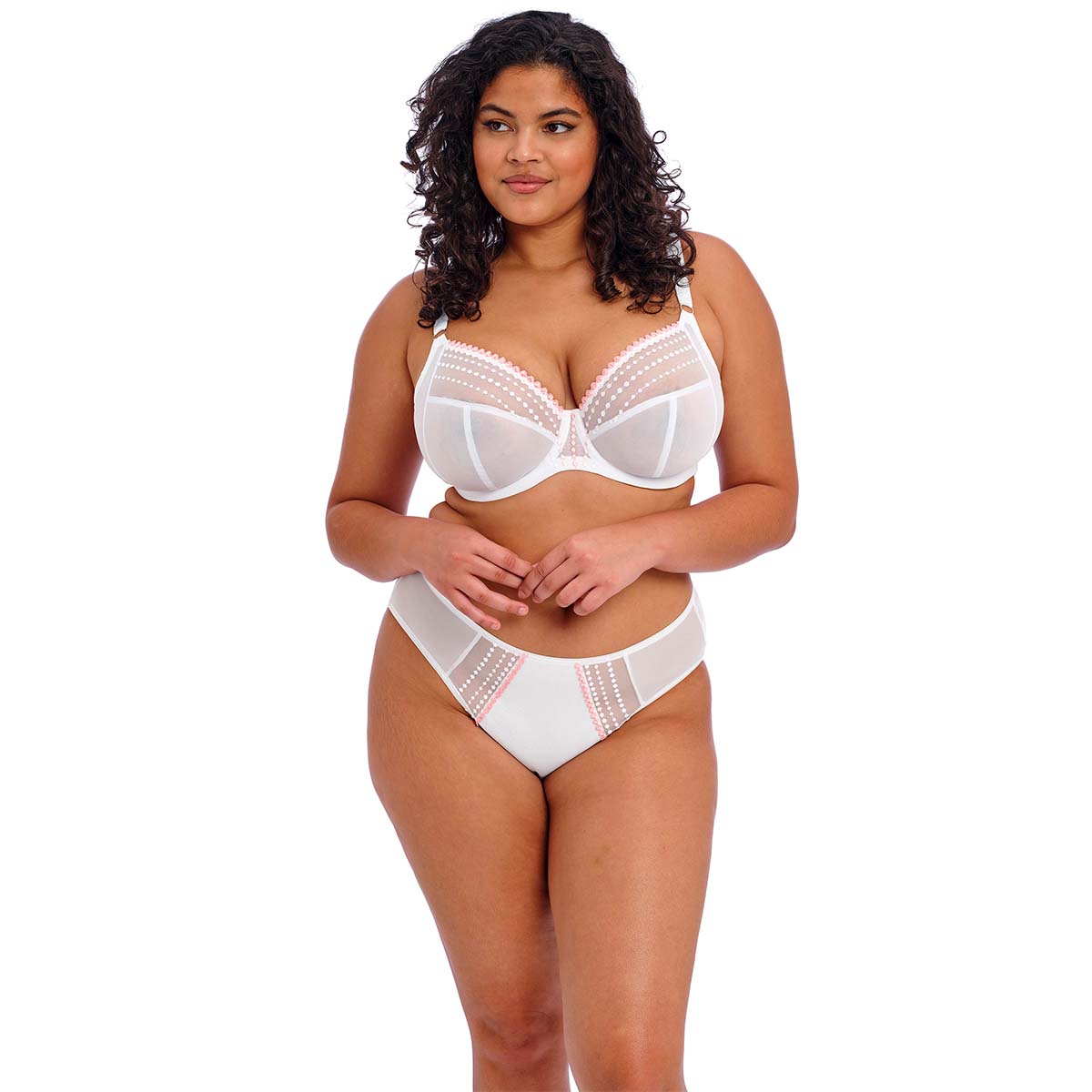 Elomi Matilda plunge BH, hvid - EL8900 - WHE - White
