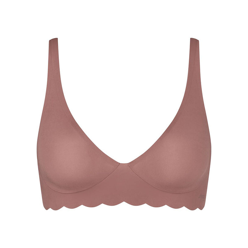 Sloggi Zero Microfibre 2.0 Soft BH uden bøjle, rosa - 10214720 - 1141 - Cacao