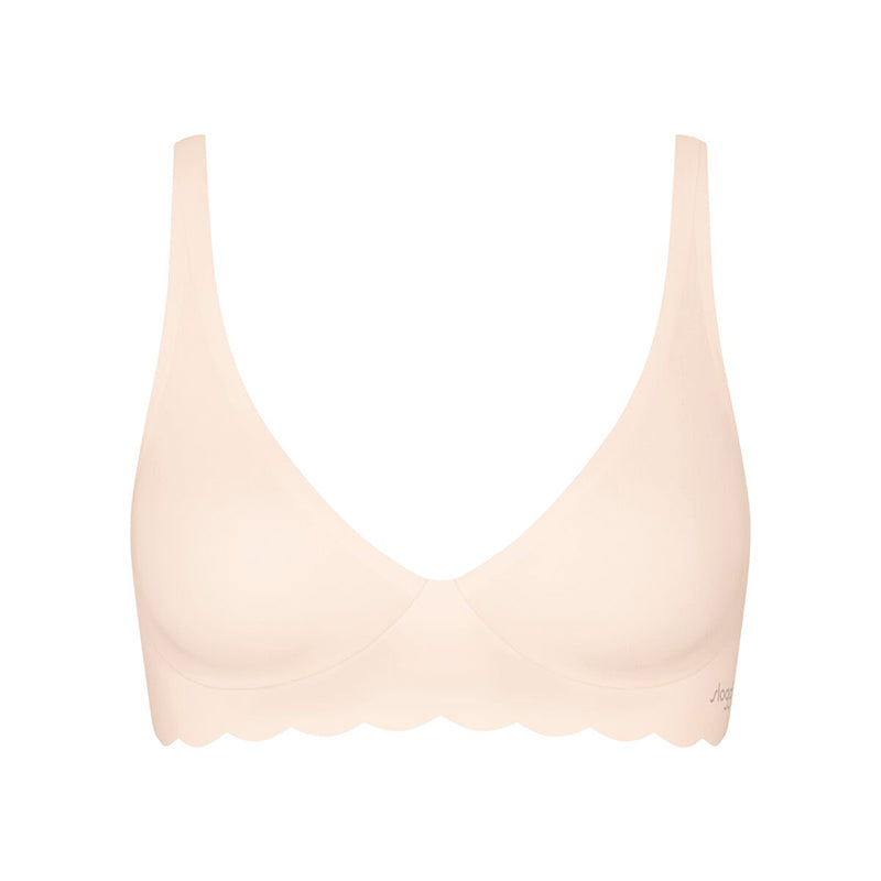 Sloggi Zero Microfibre 2.0 Soft BH uden bøjle, natural - 10214720 - 6308 - Angora