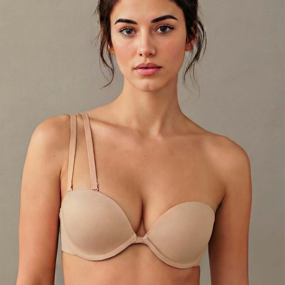 Bye Bra Multiway BH med bøjle, beige - MULBRA - Beige - Beige