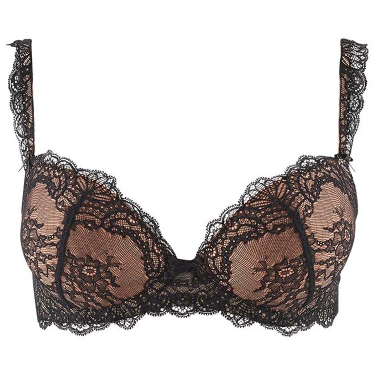 Aubade Danse des Sens plunge BH, sort - OG08-N - NOIR - Noir