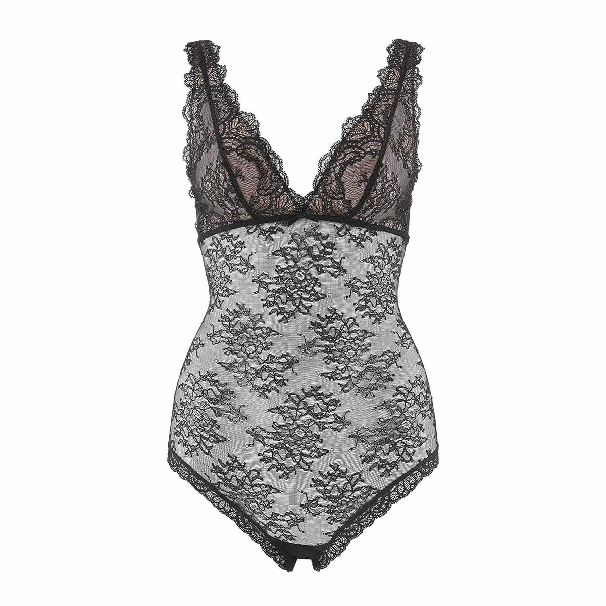 Aubade Danse des sens bodystocking, sort - OG86 - NOIR - Black
