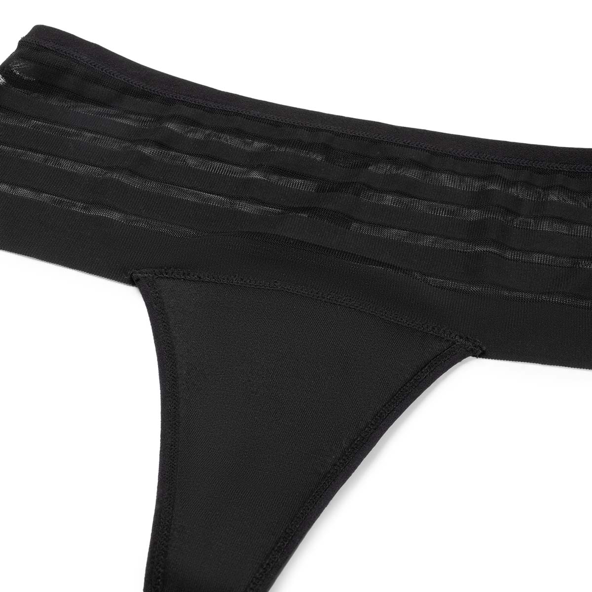 Bye Bra Lace Low Flow menstruationstrusse, sort - PBSTLC - Black - Black