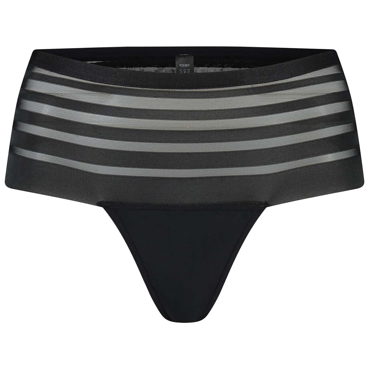 Bye Bra Lace Low Flow menstruationstrusse, sort - PBSTLC - Black - Black