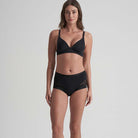 Bye Bra Lace Medium Flow menstruationstrusse, sort - PHPSLC - Black - Black
