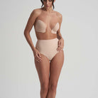 Bye Bra Push-up Cups selvsiddende BH, beige - PUPCUP - Beige - Beige