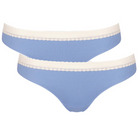 Sloggi GO Ribbed 2-Pack brazilian trusse, blå - 10213152 - 00IB - Blue
