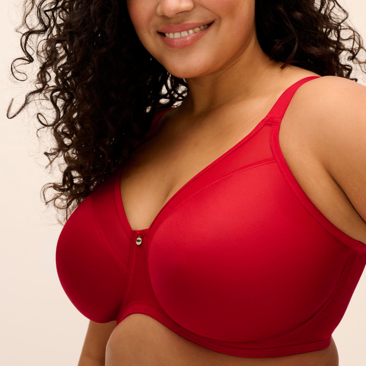 Elomi Smooth BH med bøjle, rød - EL4301 - HAD - Haute Red