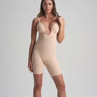 Bye Bra Sculpting Bodysuit bodystocking, beige - SCPBDV - Beige - Beige
