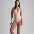 Bye Bra Sculpting Padded Wire bodystocking, beige - SCPBPW - Beige - Beige