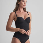 Bye Bra Sculpting Padded Wire bodystocking, sort - SCPBPW - Black - Black