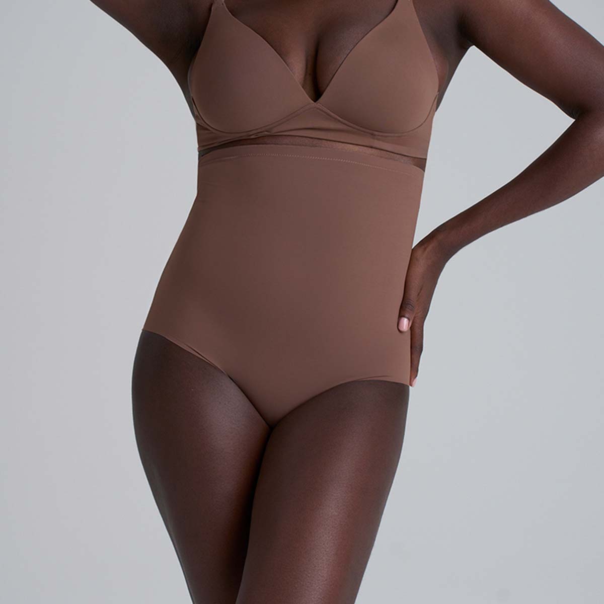 Bye Bra Sculpting High Waist maxi trusse, brun - SCPHWB - Cocoa - Cocoa
