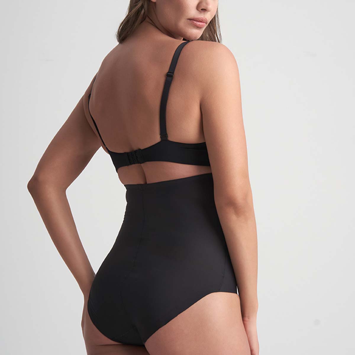 Bye Bra Sculpting High Waist maxi trusse, sort - SCPHWB - Black - Black