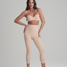 Bye Bra Sculpting High Waist Capri leggings, beige - SCPCAP - Beige - Beige