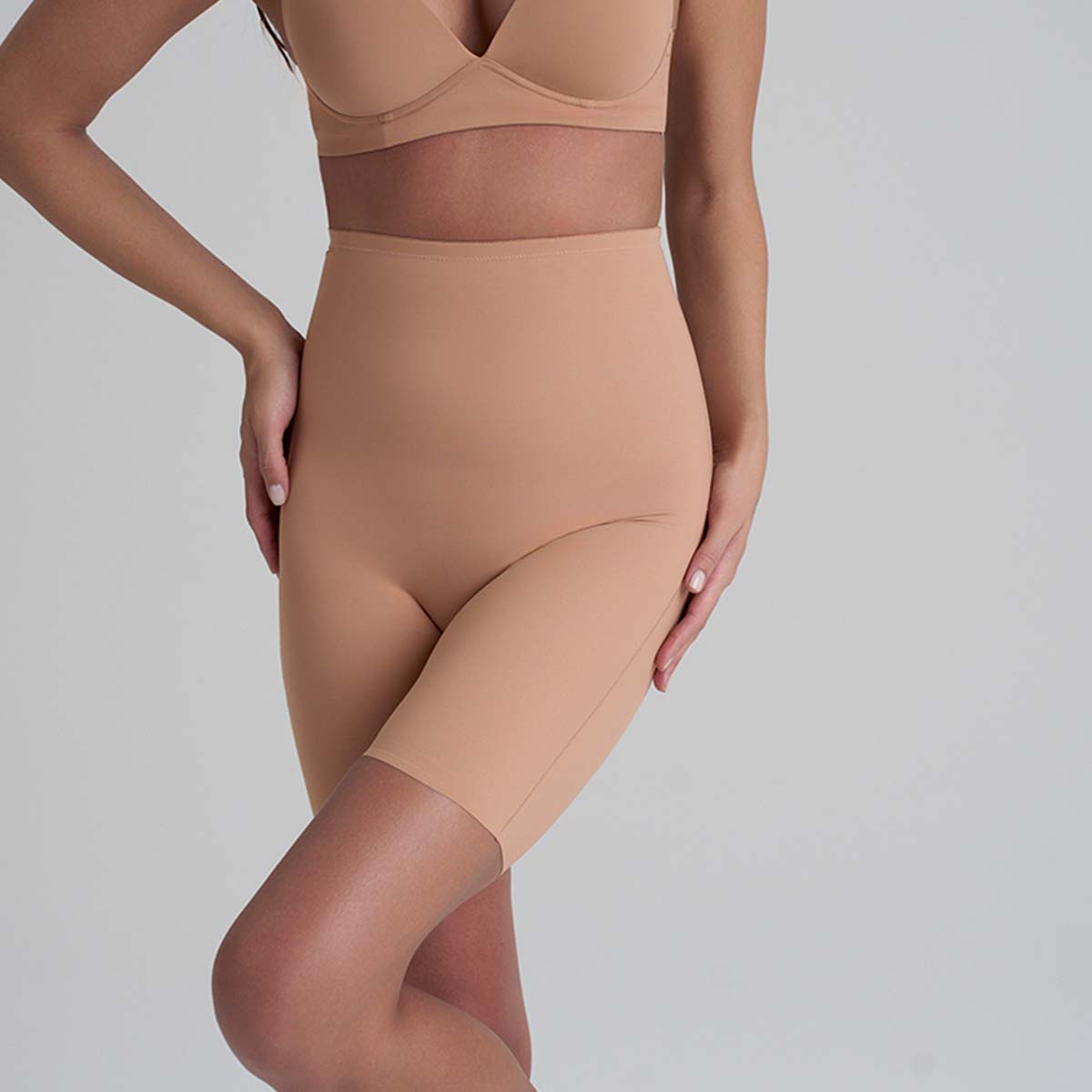 Bye Bra Sculpting High Waist shorts, nude - SCPHWS - Honey - Honey