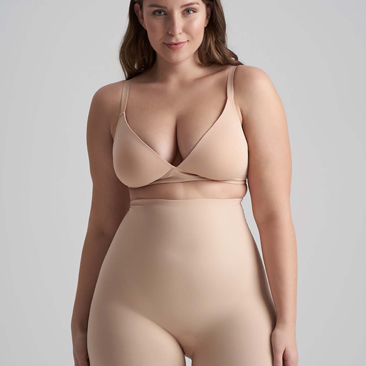 Bye Bra Sculpting High Waist shorts, beige - SCPHWS - Beige - Beige