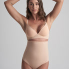 Bye Bra Sculpting High Waist g-streng, beige - SCPHWT - Beige - Beige