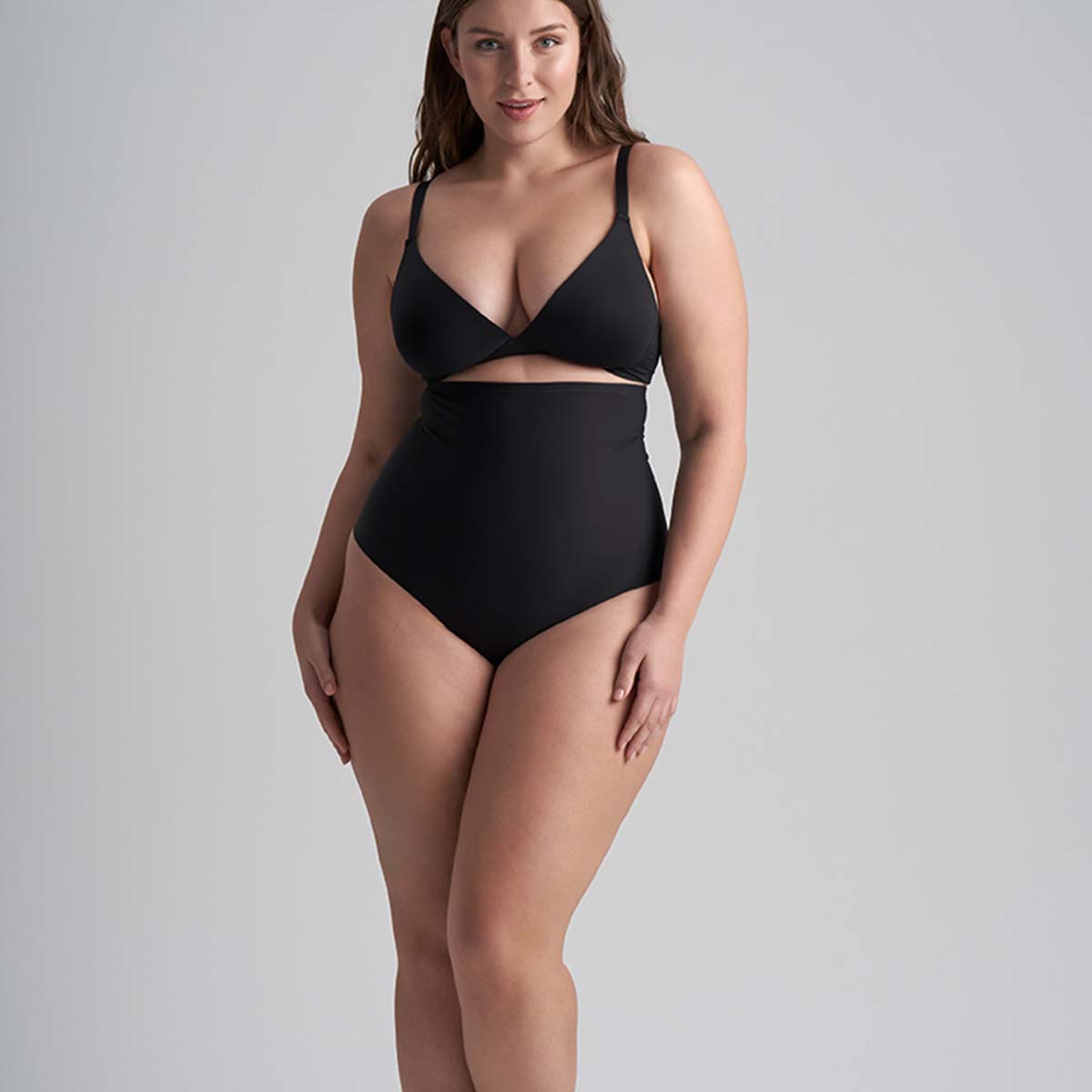 Bye Bra Sculpting High Waist g-streng, sort - SCPHWT - Black - Black