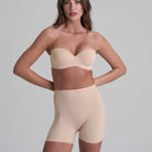 Bye Bra Sculpting Mid Waist Shorty hipster trusse, beige - SCPMWS - Beige - Beige