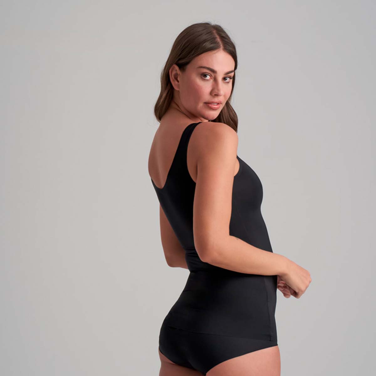 Bye Bra Smooth Essentials Cami top, sort - SECAM - Black - Black