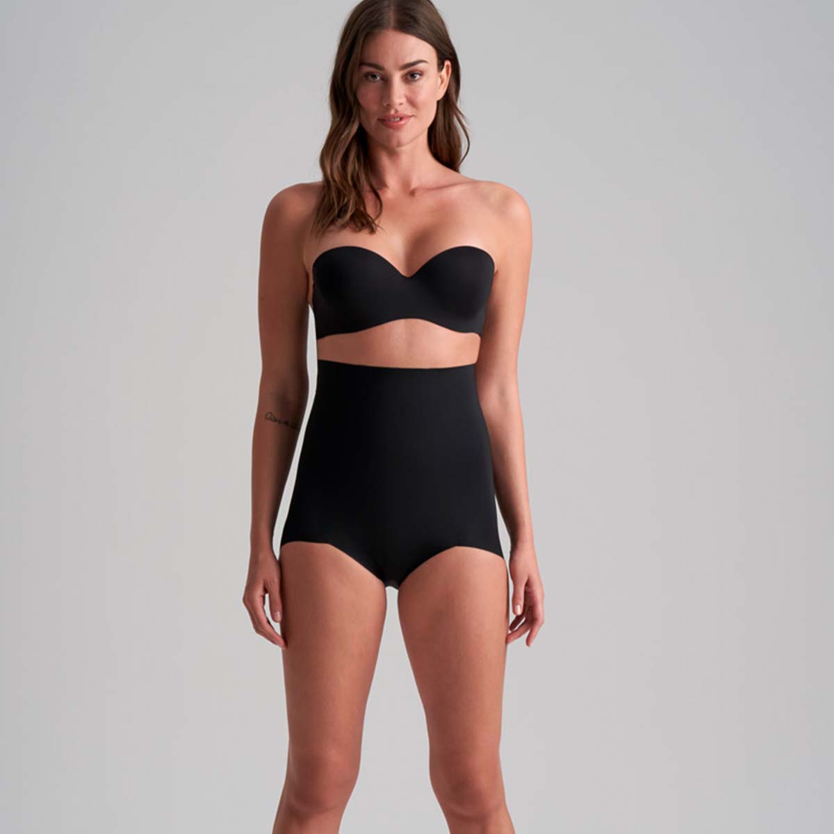 Bye Bra Smooth Essentials High Waist maxi trusse, sort - SEHWB - Black - Black