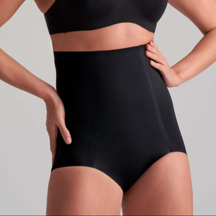 Bye Bra Smooth Essentials High Waist maxi trusse, sort - SEHWB - Black - Black