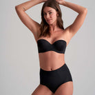 Bye Bra Smooth Essentials Mid Waist 2-pack maxi trusse, sort - SEMWB - Black - Black