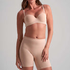 Bye Bra Smooth Essentials Mid Waist shorts, beige - SEMWS - Beige - Beige