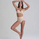 Bye Bra Smooth Essentials Mid Waist 2-pack maxi trusse, beige - SEMWB - Beige - Beige