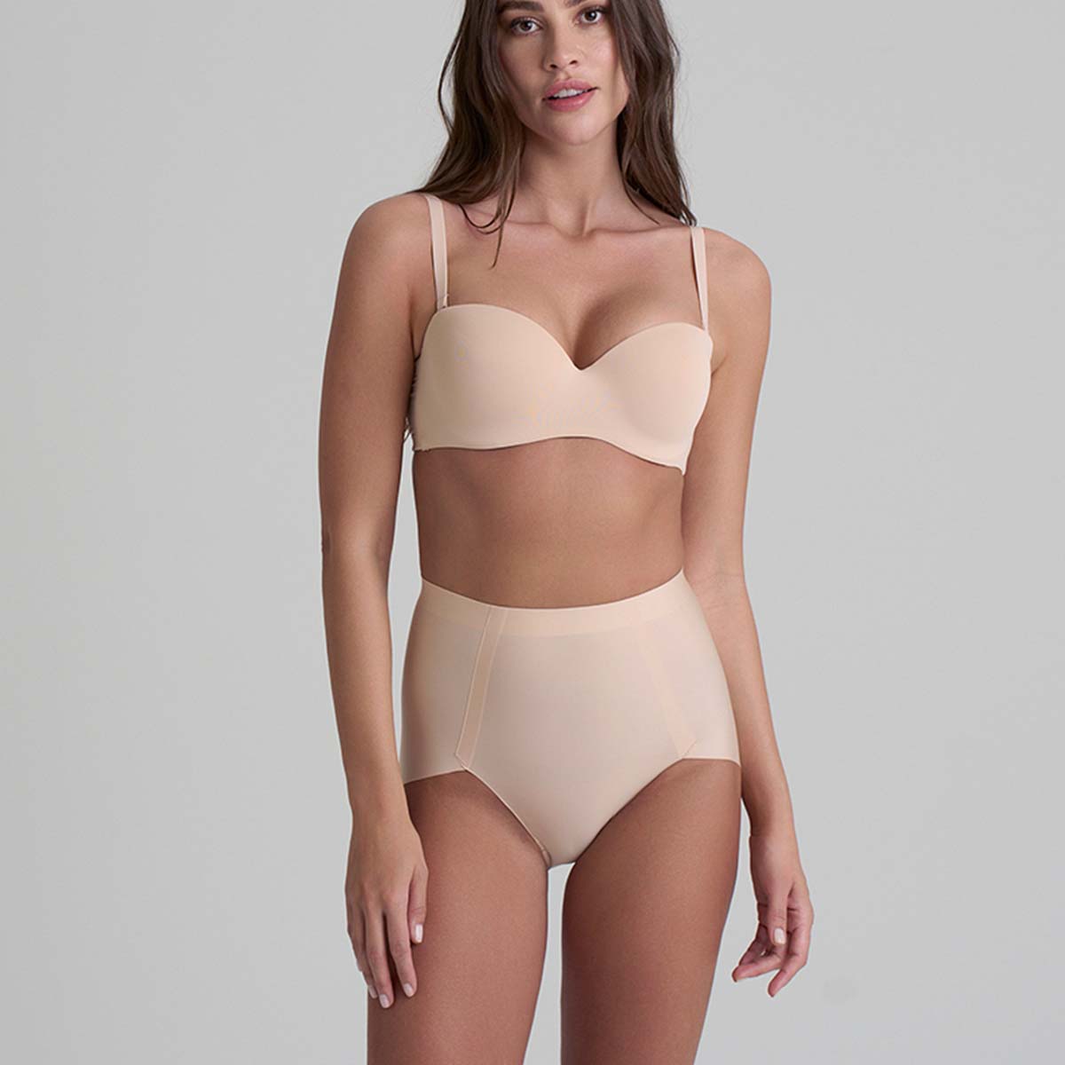 Bye Bra Smooth Essentials Mid Waist 2-pack maxi trusse, beige - SEMWB - Beige - Beige