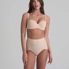 Bye Bra Smooth Essentials Mid Waist 2-pack maxi trusse, beige - SEMWB - Beige - Beige