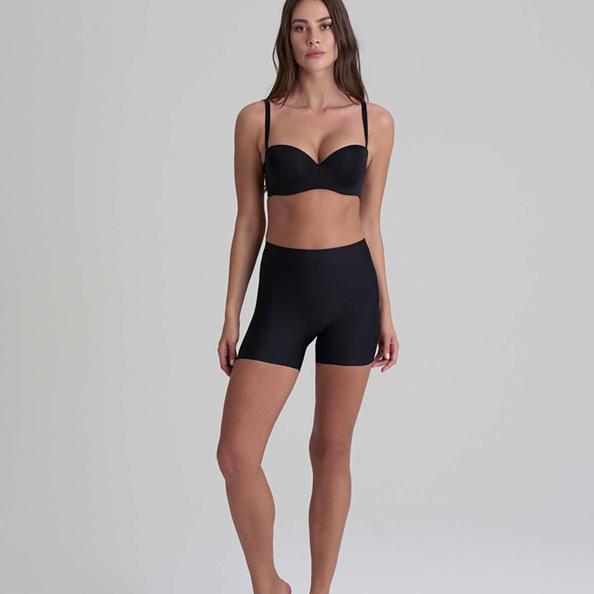 Bye Bra Smooth Essentials Shorty hipster trusse, sort - SESHO - Black - Black