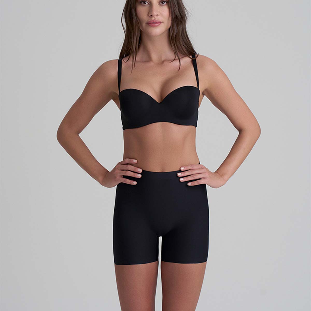 Bye Bra Smooth Essentials Shorty hipster trusse, sort - SESHO - Black - Black