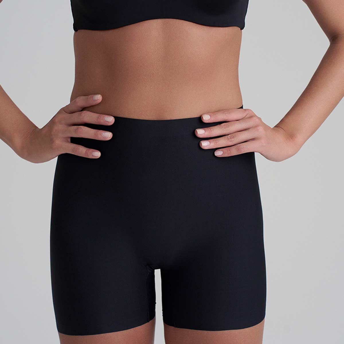 Bye Bra Smooth Essentials Shorty hipster trusse, sort - SESHO - Black - Black