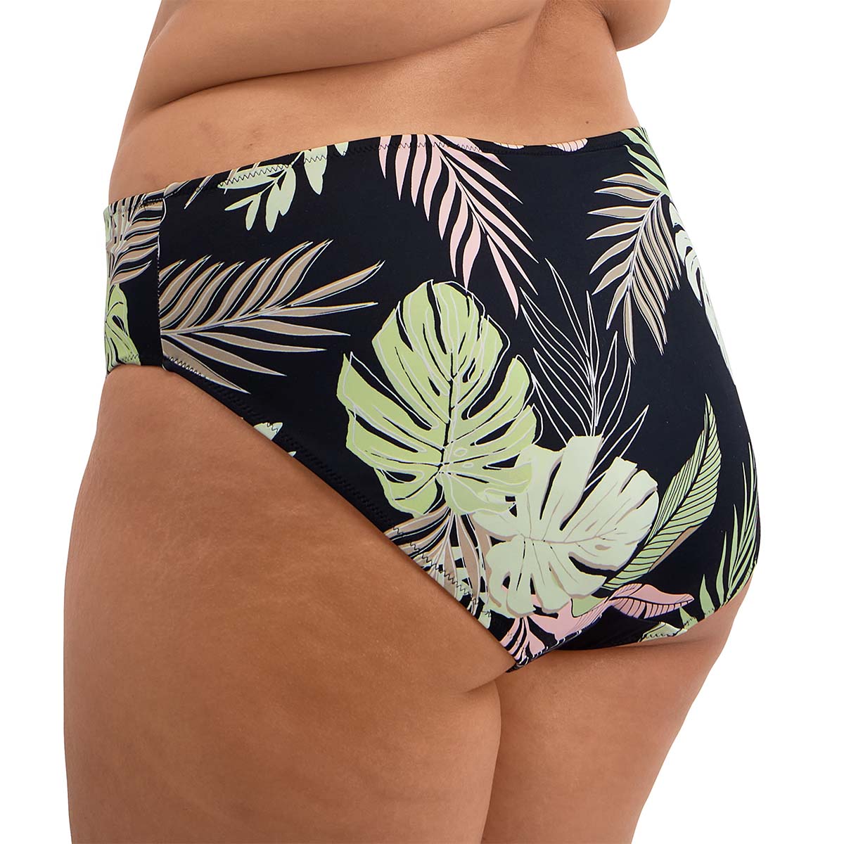 Elomi Tropical Retreat midi bikinitrusse, multi - ES801972 - BLK - Black