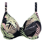 Elomi Tropical Retreat bikini top med bøjle, multi - ES801902 - BLK - Black