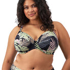 Elomi Tropical Retreat bikini top med bøjle, multi - ES801902 - BLK - Black