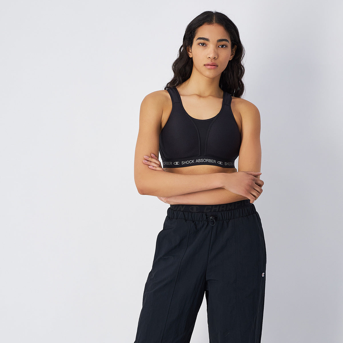 Shock Absorber Ultimate Run Padded sports BH, sort - U10057 - KK001 - Black