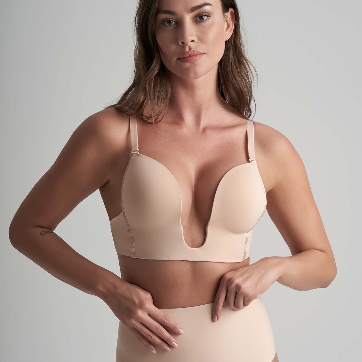 Bye Bra Ultra plunge BH, beige - ULPBRA - Beige - Beige