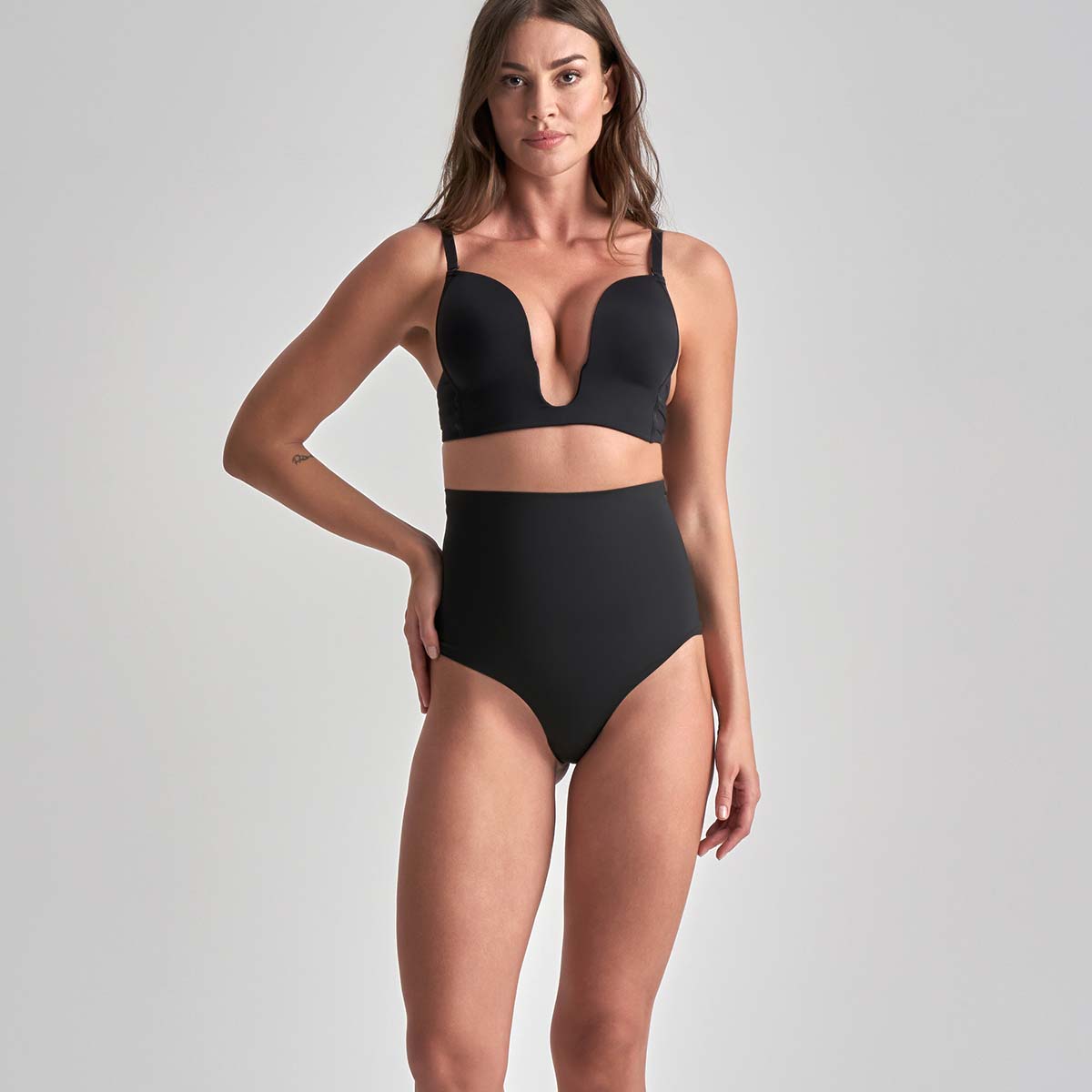 Bye Bra Ultra plunge BH, sort - ULPBRA - Black - Black