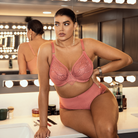 Elomi Priya plunge BH, koralrød - EL4550 - ROD - Rosegold