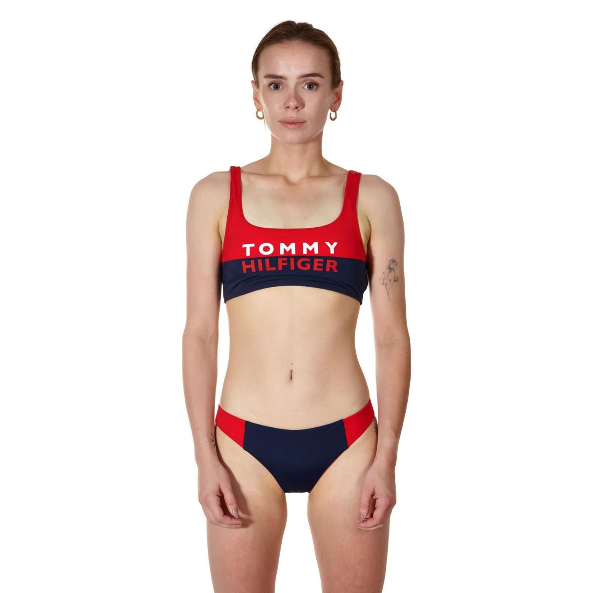 Tommy Hilfiger bikini top, rød - W02077 - XL7 - Red Glare