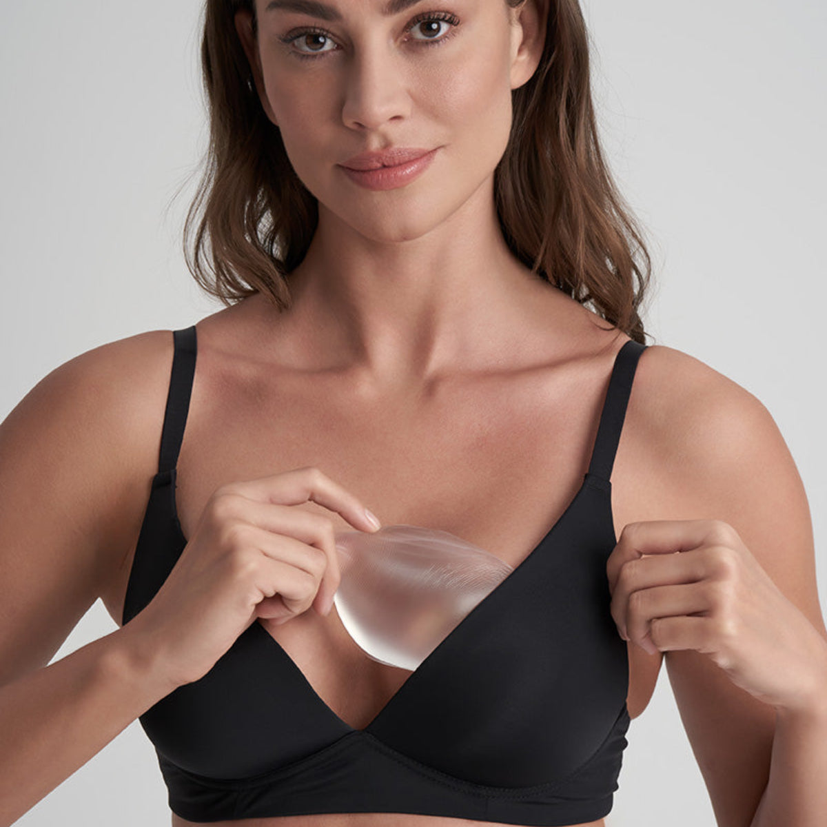 Bye Bra Waterproof Half Push-up Pads tilbehør, nude - WPHPUP - Transparent - Transperent