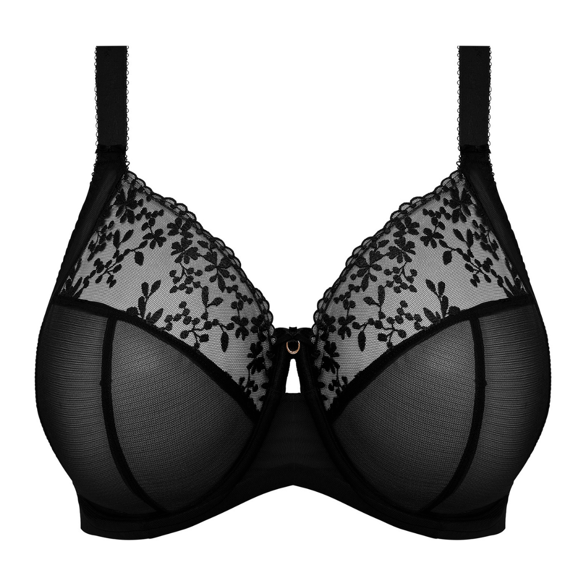 Elomi Zarla BH med bøjle, sort - EL302505 - BLK - Black