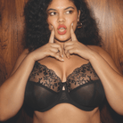 Elomi Zarla BH med bøjle, sort - EL302505 - BLK - Black