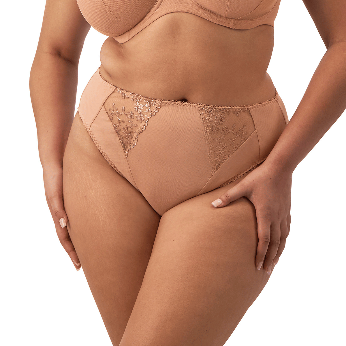 Elomi Zarla maxi trusse, beige - EL302553 - CAT - Cafe Au Lait