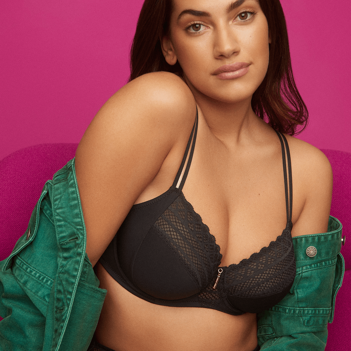 PrimaDonna Twist East End BH med bøjle, sort - 0141930 - CHB - Charcoal